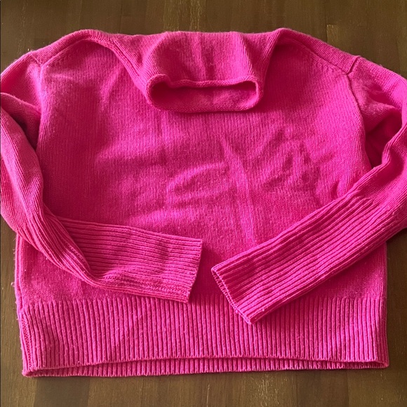 Aritzia Sweaters - Wilfred Vibrant Pink Turtleneck Sweater small cashmere